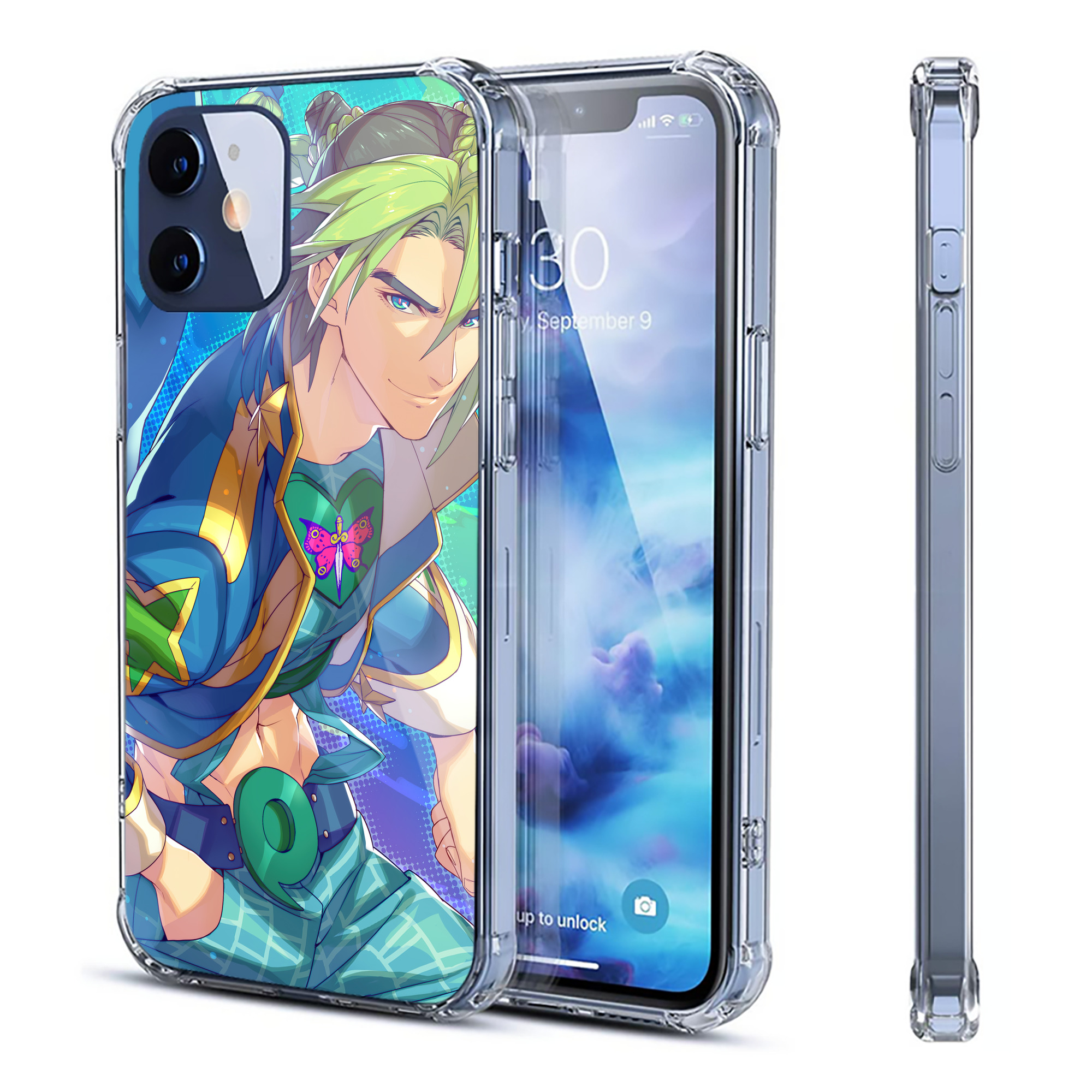 （画像用） ジョジョの奇妙な冒険 JoJo's Bizarre Adventure 【iPhone 12シリーズ対応】透明スマホケース（クリアソフトケース）